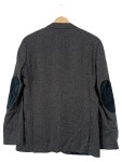 Vorschaubild 2 von Herren Sakko Gr. 48 M Grau Meliert Ellbogen-Patches Business