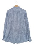 Vorschaubild 4 von Herren Business Hemd Blau Grafisch Langarm Slim Fit Gr. 54 XXL