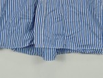 Vorschaubild 4 von Herren Freizeithemd Gr. 50 L Blau Weiß Gestreift Kurzarm Baumwolle