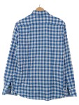 Vorschaubild 3 von Herren Freizeithemd Blau Kariert Gr. 48 M Slim Fit Baumwolle