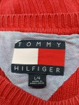 Vorschaubild 2 von Herren Pullover Gr. 50 L Rot Rippstrick Baumwolle Logo