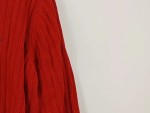 Vorschaubild 3 von Herren Pullover Gr. 50 L Rot Rippstrick Baumwolle Logo