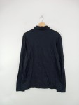Vorschaubild 2 von Herren Poloshirt Langarm Schwarz Gr. 48 M Baumwolle Basic