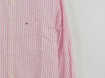 Vorschaubild 5 von Damen Hemdbluse Gr. 38 M Pink Weiß Gestreift Baumwolle