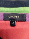 Vorschaubild 2 von Herren Poloshirt Pink Blau Langarm Logo Print Gr. 48 M Baumwolle