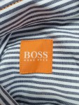 Vorschaubild 4 von Herren Business Hemd Blau Gestreift Gr. 46 S Langarm Baumwolle