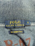 Vorschaubild 2 von Damen Poloshirt Blau Gr. 36 S Denim Look Farbspritzer