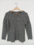 Vorschaubild 2 von Damen Pullover Strickpullover Grau Meliert Gr. 38 M