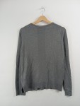 Vorschaubild 3 von Damen Pullover Langarm Grau Gr. 36 Basic Viskose