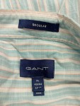 Vorschaubild 4 von Herren Business Hemd Blau Gestreift Gr. 52 XL Baumwolle Regular Fit
