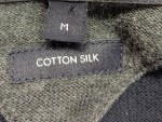 Vorschaubild 4 von Herren Pullover V-Ausschnitt Blau Gr. 48 M Baumwolle Seide