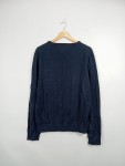 Vorschaubild 3 von Herren Pullover V-Neck Blau Gr. 50 L Baumwolle Kaschmir