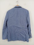 Vorschaubild 2 von Sakko Blazer Herren Blau Gestreift Gr. 50 Business