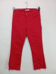 Vorschaubild 2 von Damen Jeans Shorts W30 Rot Fransen Saum