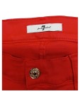 Vorschaubild 5 von Damen Jeans Shorts W30 Rot Fransen Saum