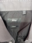 Vorschaubild 2 von Herren Business Hemd Schwarz Gr. 52 XL Slim Fit Langarm Baumwolle