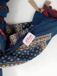 Vorschaubild 2 von Schal Damen Blau Blumenmuster Bohemian Fransen 193x108 cm
