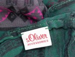 Vorschaubild 4 von Damen Schal Tuch Mehrfarbig Paisley Muster Pompons Bohemian 84x84 cm