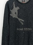 Vorschaubild 3 von Fire+Ice Herren Langarmshirt Gr. 48 M Grau Meliert Skifahren Print