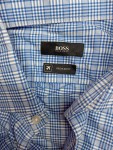 Vorschaubild 3 von Business Hemd Herren Blau Kariert Langarm Gr. 50 L Regular Fit