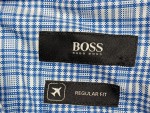 Vorschaubild 4 von Business Hemd Herren Blau Kariert Langarm Gr. 50 L Regular Fit
