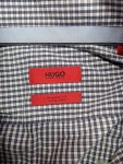 Vorschaubild 3 von Herren Business Hemd Blau Kariert Gr. 52 XL Regular Fit Baumwolle