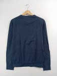 Vorschaubild 2 von Herren Pullover Gr. 48 M Blau V-Ausschnitt Premium Cotton