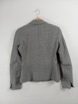 Vorschaubild 2 von Damen Blazer Gr. 34 XS Grau Kariert Klassisch Elegant