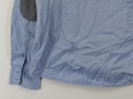 Vorschaubild 4 von Hemdbluse Damen Blau Gr. 36 S Baumwolle Chambray Langarm Casual