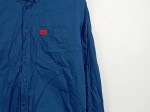 Vorschaubild 4 von Herren Freizeithemd Langarm Hemd Blau Gr. 48 M Casual Logo
