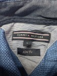 Vorschaubild 2 von Herren Business Hemd Blau Gemustert Gr. 50 L Slim Fit