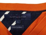 Vorschaubild 3 von Herren Pullover V-Ausschnitt Orange Gr. 50 L Baumwolle Kaschmir