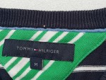 Vorschaubild 3 von Herren Pullover Gr. 48 M Blau Gestreift V-Ausschnitt Baumwolle