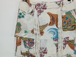 Vorschaubild 3 von Seidenrock Blumenmuster Boho Fransen Midirock Damen Gr. 36 S
