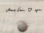 Vorschaubild 6 von Damen Jeans Straight Leg Gr. 40 Weiß Stickerei Fransen