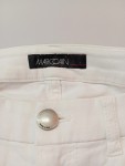 Vorschaubild 2 von Damen Jeans Straight Leg Gr. 36 Weiß Perlen Fransen