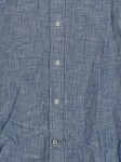 Vorschaubild 4 von Herren Freizeithemd Blau Gr. 50 L Stehkragen Leinenoptik