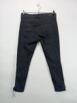 Vorschaubild 3 von Damen Jeans Hose Gr. 40 W31 L29 Schwarz Schnürung Regular Fit