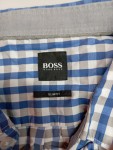 Vorschaubild 2 von Freizeithemd Herren 54 XXL Blau Kariert Langarm Slim Fit Baumwolle