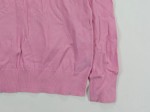 Vorschaubild 4 von Damen Pullover V-Ausschnitt Pink Gr. 46 3XL Baumwolle Logo