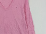 Vorschaubild 5 von Damen Pullover V-Ausschnitt Pink Gr. 46 3XL Baumwolle Logo