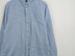 Vorschaubild 4 von Herren Hemd Blau Gr. 52 XL Langarm Regular Fit Baumwolle