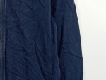 Vorschaubild 3 von Herren Sweatjacke Blau Gr. 48 M Baumwolle Reißverschluss