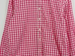 Vorschaubild 4 von Freizeithemd Herren Gr. 48, M Pink Kariert Baumwolle Langarm