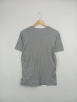 Vorschaubild 2 von Herren T-Shirt Grau Meliert Gr. 48 M Basic Kurzarm Baumwolle Logo
