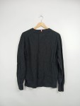 Vorschaubild 2 von Herren Pullover Gr. 50 L Schwarz Baumwolle Rundhals Stickerei