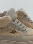 Vorschaubild 4 von Damen Sneaker High Beige Gr. 36 Teddy Lammfell Optik
