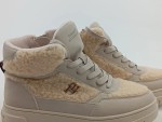 Vorschaubild 5 von Damen Sneaker High Beige Gr. 36 Teddy Lammfell Optik