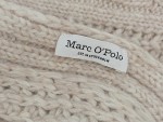 Vorschaubild 3 von Damen Strickschal Schal Beige Zopfmuster Fransen