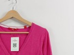 Vorschaubild 3 von Strickjacke Damen Gr. 40 L Pink Basic Baumwolle